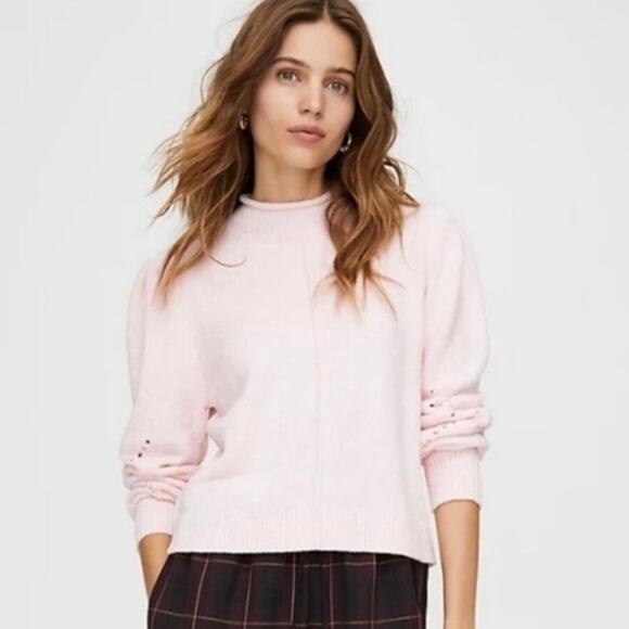 Aritzia Wilfred Ingrid Sweater Fairy Pink Size XS 73646 - Picture 1 of 15